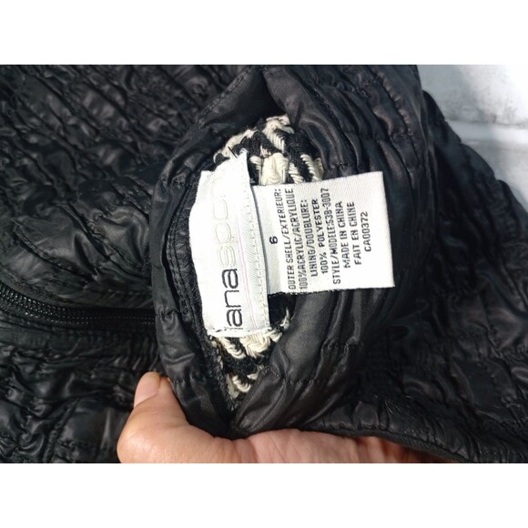 Women's Quilted Vest Full Zip Mock Neck Slash Pockets Sz 6 - Picture 6 of 11